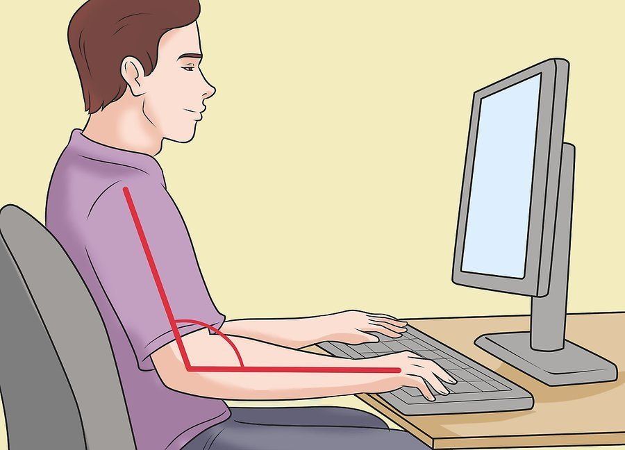 Sitting position in 2025 front of computer